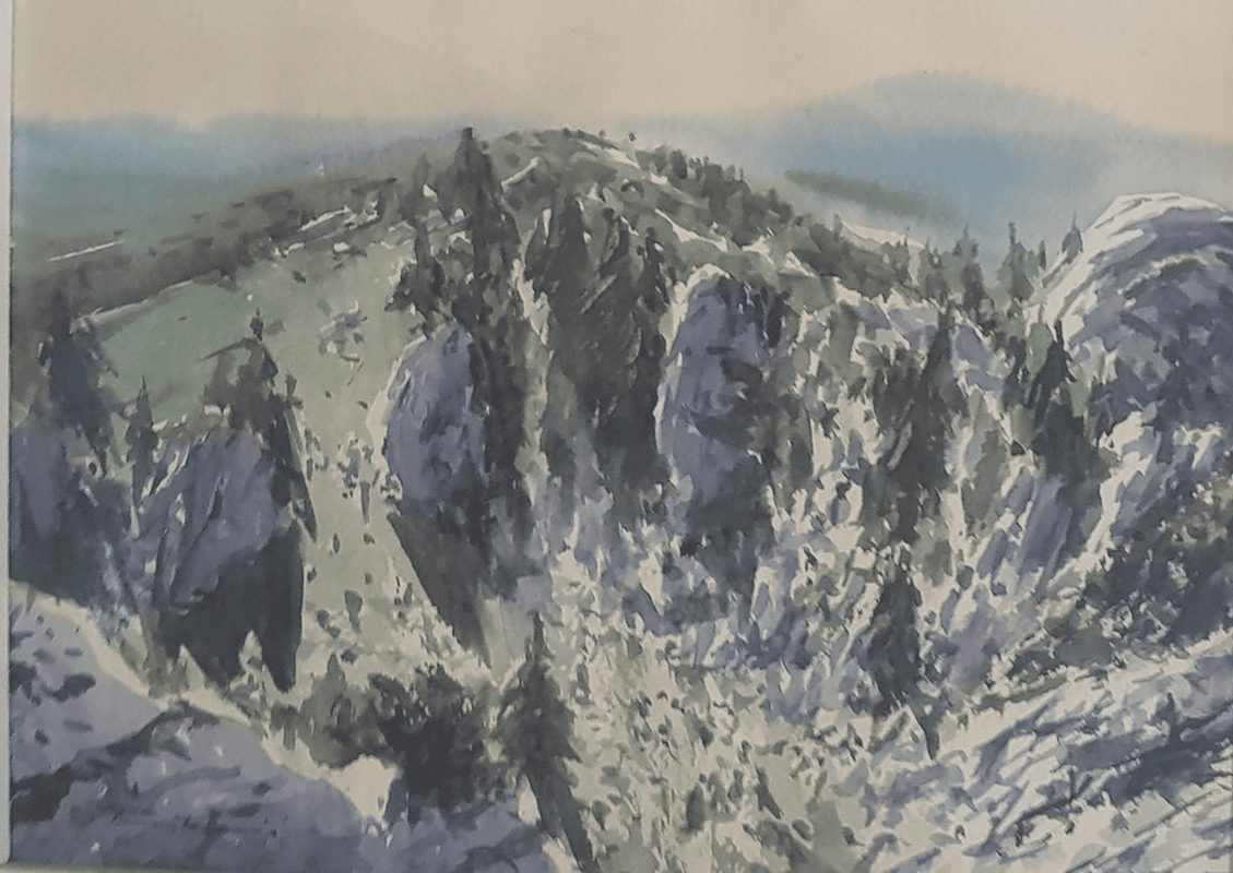 Akvarel, 23 x 30 cm, Velebit 1