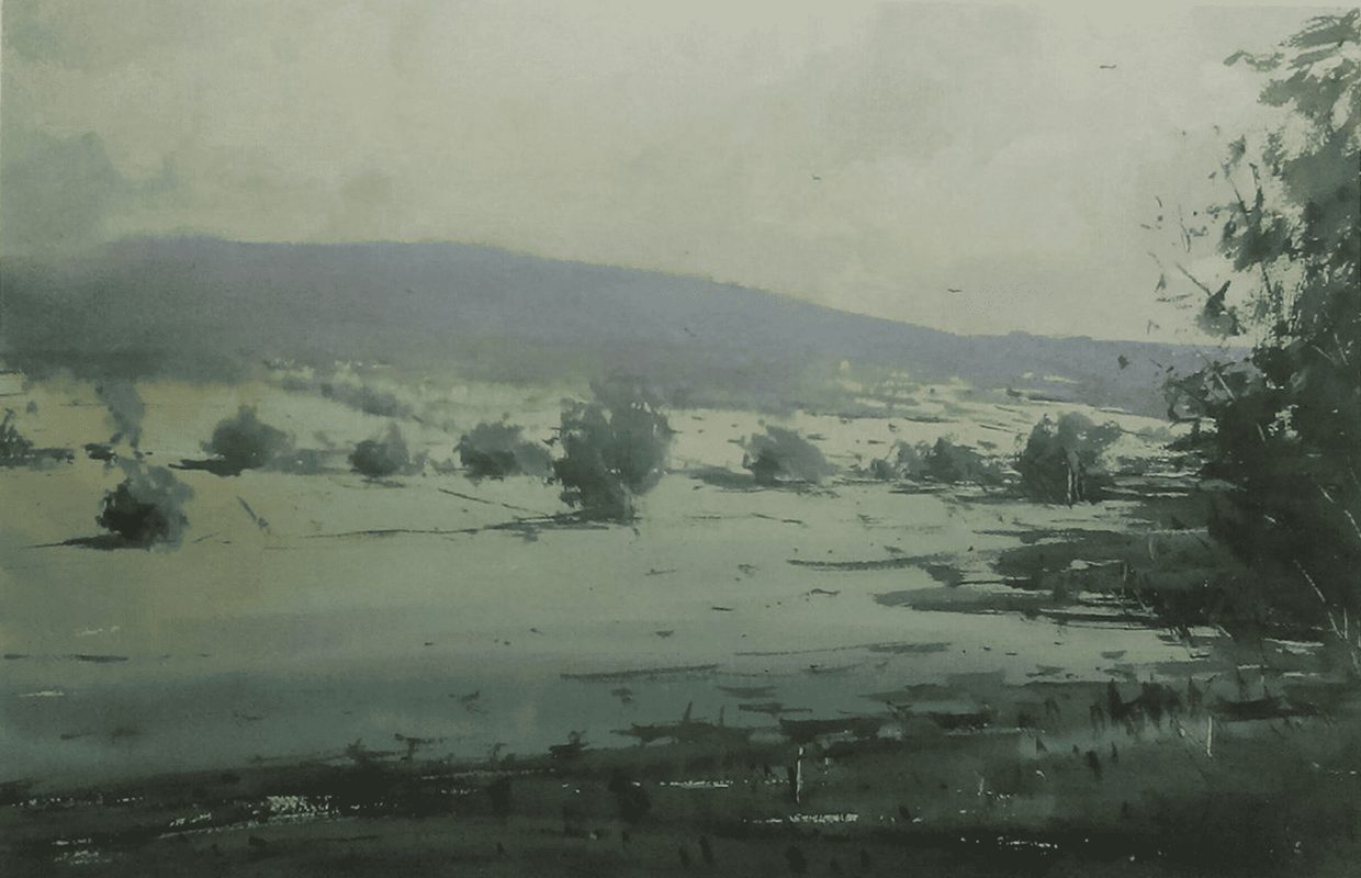 Akvarel, 55 x 35 cm, lika 1
