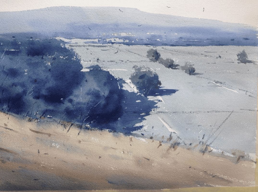 Akvarel, 25 x 35 cm, polje u lici 1