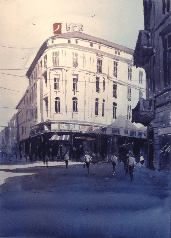 akvarel, 37 x 27, jurišićeva 1